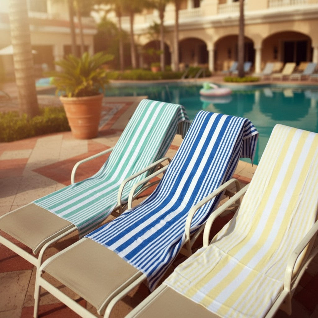 GOT Collection Tropical Stripe Pool Towels