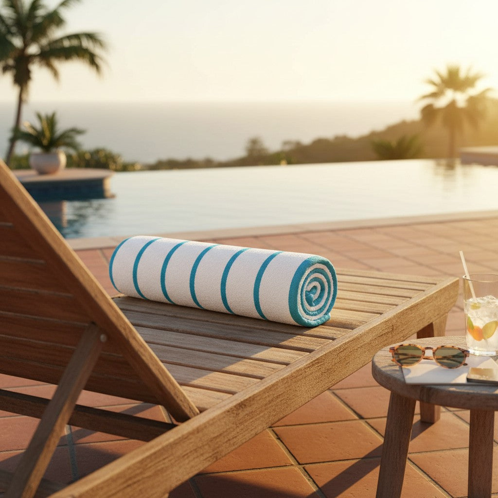 GPH Collection Horizontal Stripes Pool Towels