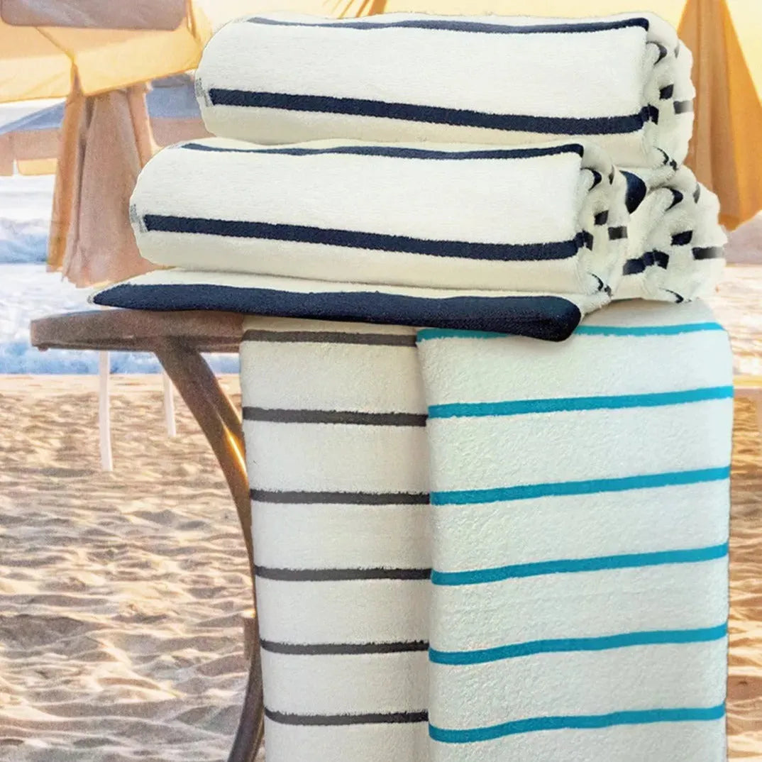 GPH Collection Horizontal Stripes Pool Towels